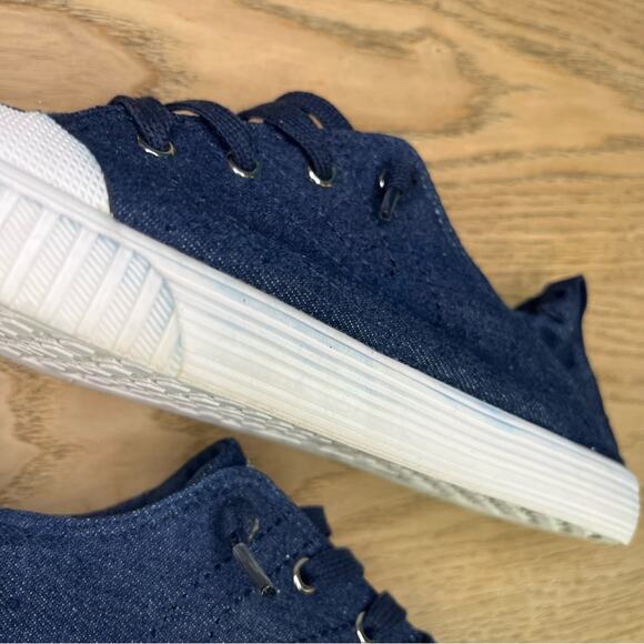 TRETORN Meg 2.0 Denim Low Top Sneakers Slip On Blue Casual Shoes Women’s 8.5 - Picture 10 of 13